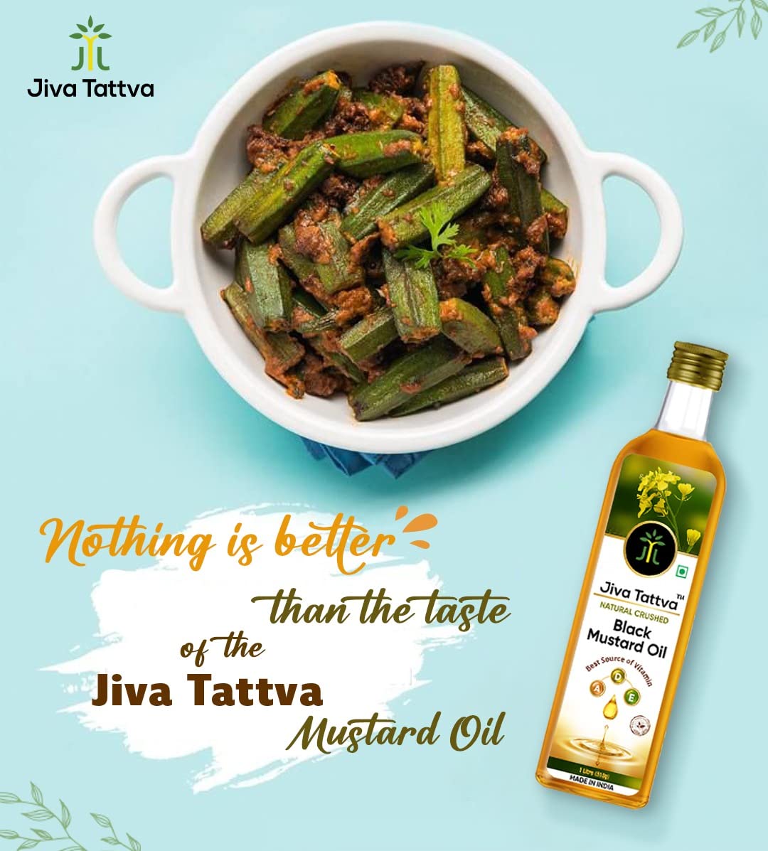 Jiva Tattva Black Mustard Oil: A Bold Burst of Flavor