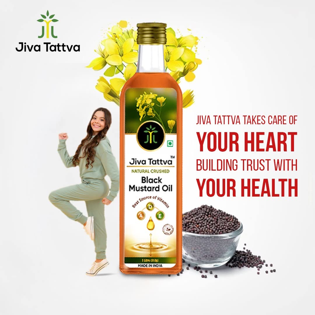 Jiva Tattva Black Mustard Oil: A Bold Burst of Flavor