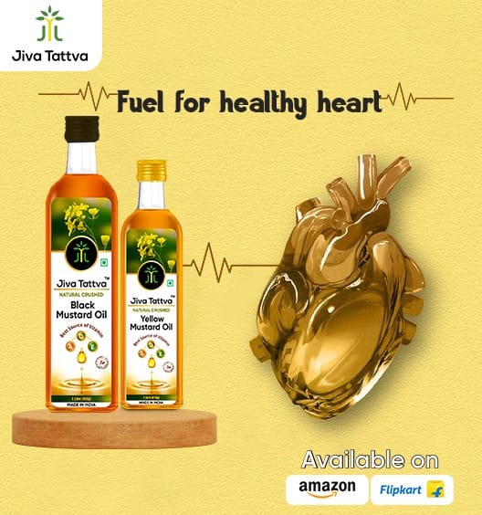 Jiva Tattva Yellow Mustard Oil Combo : Pure Sunshine for Your Kitchen