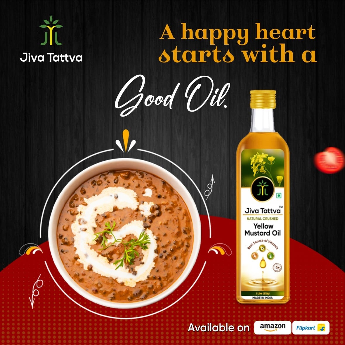 Jiva Tattva Yellow Mustard Oil Combo : Pure Sunshine for Your Kitchen