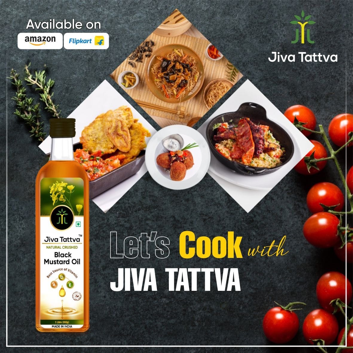 Jiva Tattva Yellow Mustard Oil Combo : Pure Sunshine for Your Kitchen