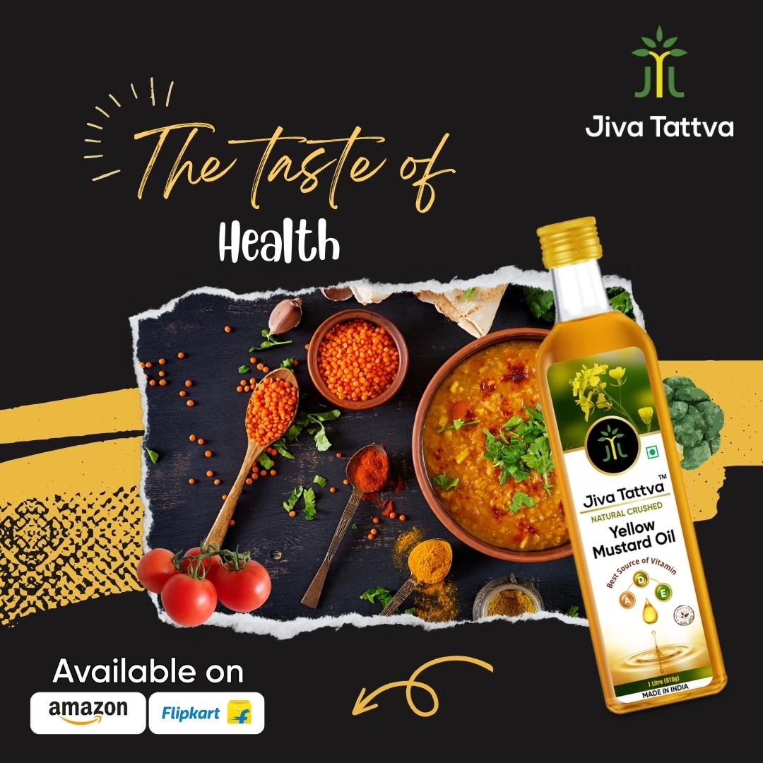 Jiva Tattva Yellow Mustard Oil Combo : Pure Sunshine for Your Kitchen