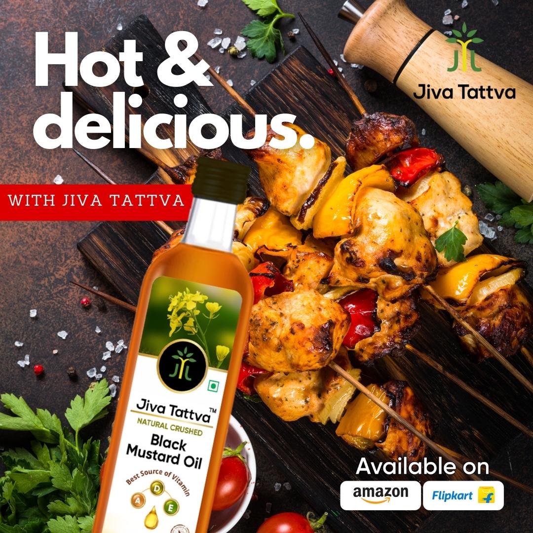 Jiva Tattva Black Mustard Oil: A Bold Burst of Flavor