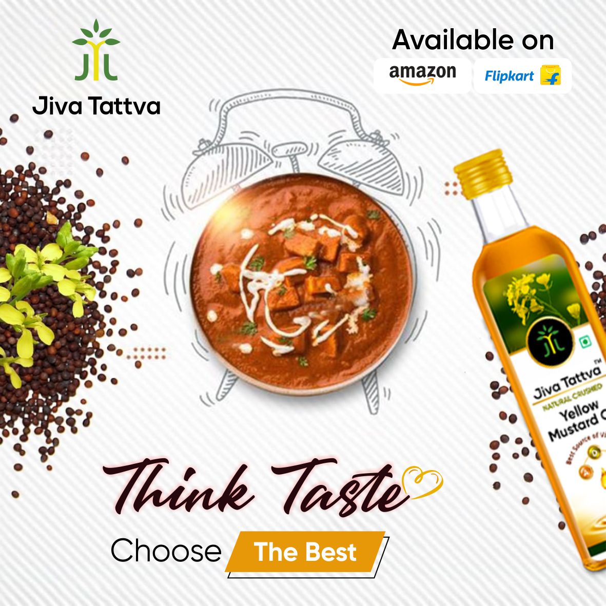 Jiva Tattva Yellow Mustard Oil: Pure Sunshine for Your Kitchen